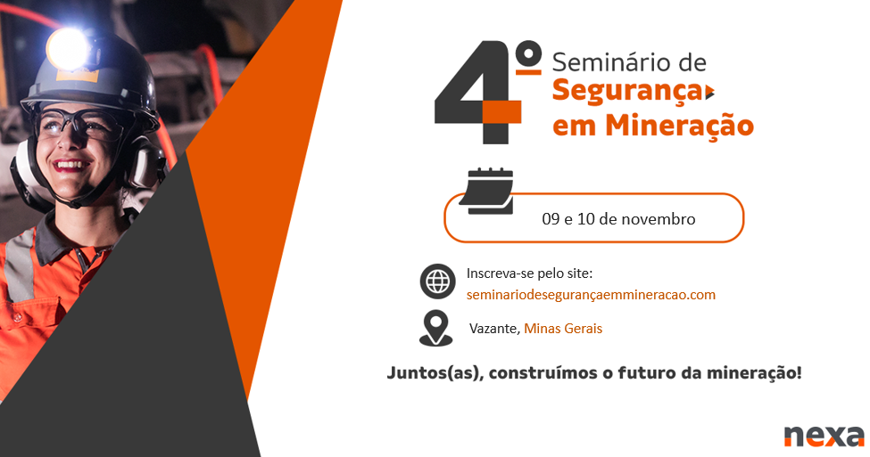 Nexa sedia 4º Seminário de Segurança em Mineração em Vazante