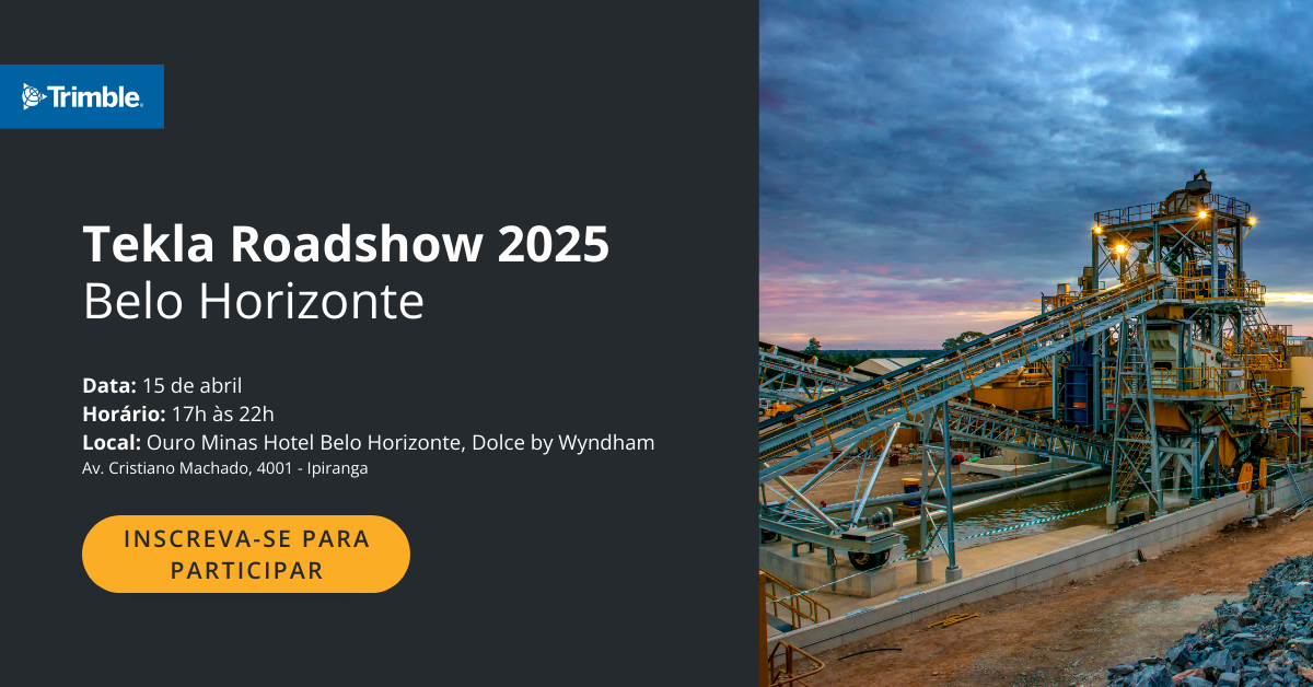 Tekla Road Show acontece dia 15 de abril, em Belo Horizonte, com palestras gratuitas