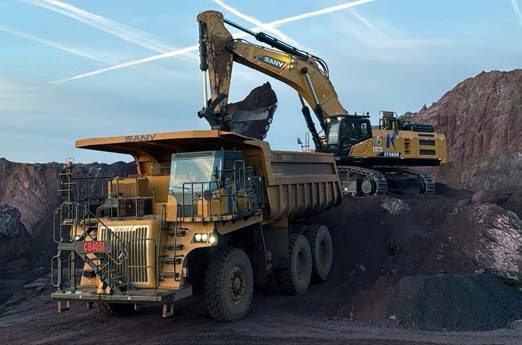 Frota de equipamentos de grande porte eleva a eficiência em serviços de mineração