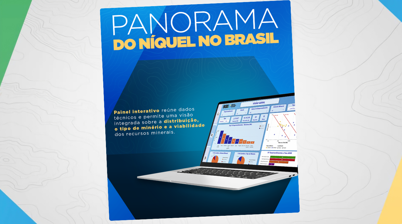 Novo painel reúne dados sobre depósitos e minas de níquel no país