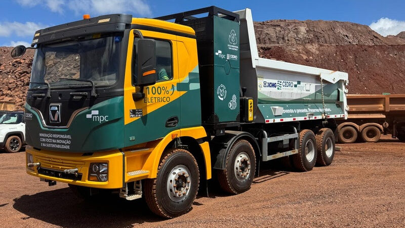 Cedro inicia testes com caminhão 100% elétrico com capacidade de até 45 toneladas