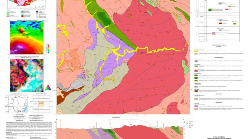 SGB divulga novos mapas sobre recursos minerais na região do Quadrilátero Ferrífero, em MG