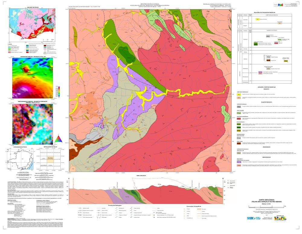 SGB divulga novos mapas sobre recursos minerais na região do Quadrilátero Ferrífero, em MG