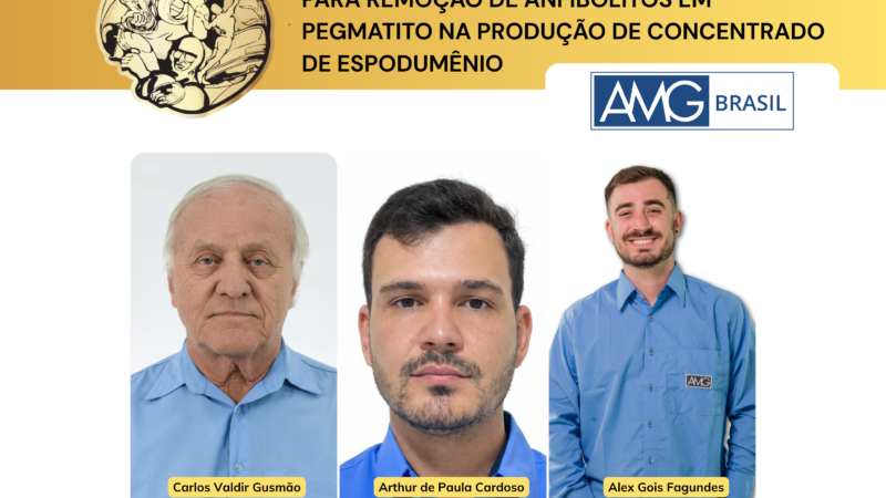 AMG Brasil avalia tecnologia de Ore Sorting para remover contaminantes no concentrado de espodumênio