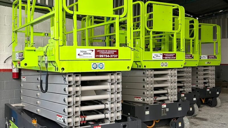 Total Rental aposta em plataformas com bateria de lítio para aumentar produtividade em obras