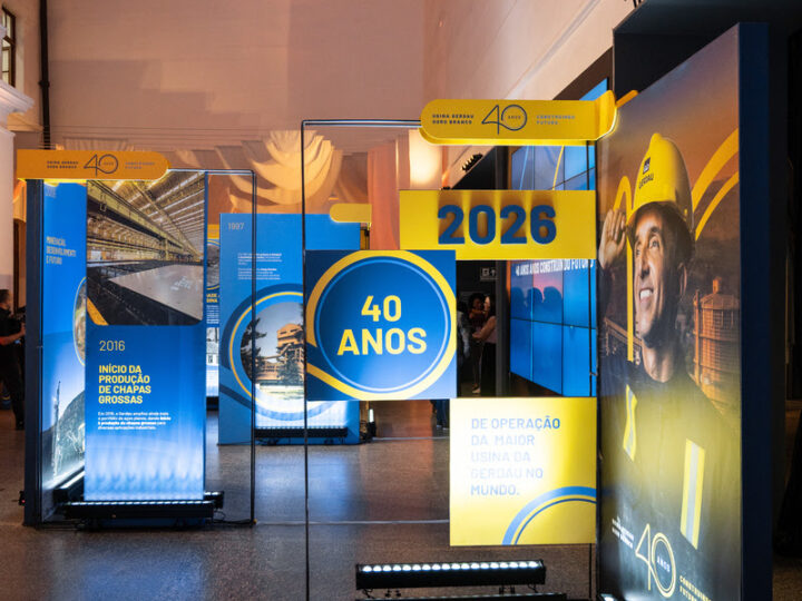 Exposição em Belo Horizonte celebra 40 anos da usina de Ouro Branco