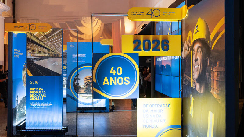 Exposição em Belo Horizonte celebra 40 anos da usina de Ouro Branco