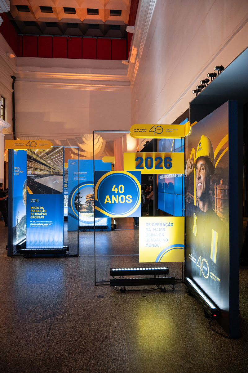 Exposição em Belo Horizonte celebra 40 anos da usina de Ouro Branco